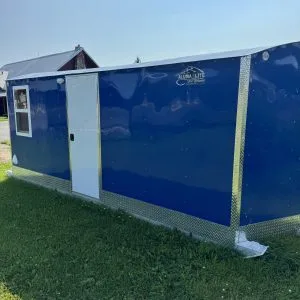 Aluma Lite 8x16 V-Front Skid Fish House