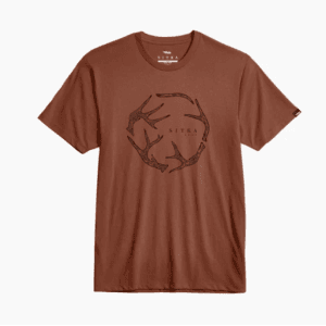 Men's Sitka Antler Evo Tee in Red Sumac
