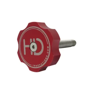 HD Innovations Anodized Red Aluminum LVS34 Transducer Knob