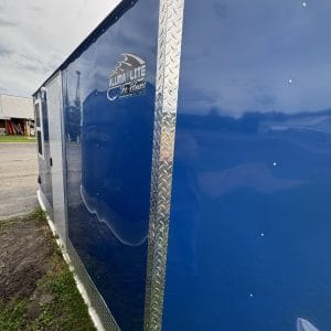 Aluma Lite 6x10 V-Front Extreme Blue Skid Fish House