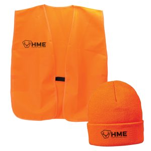 HME Blaze Orange Vest & Beanie